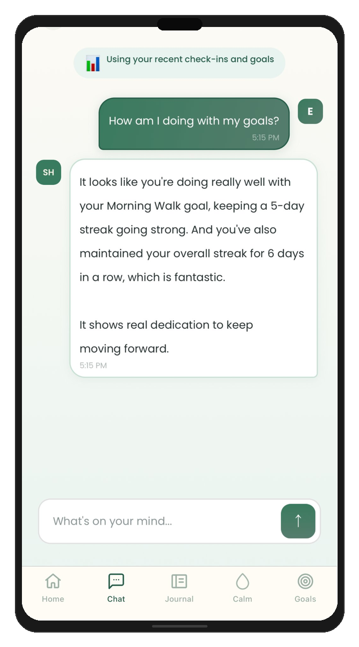 AI companion conversation